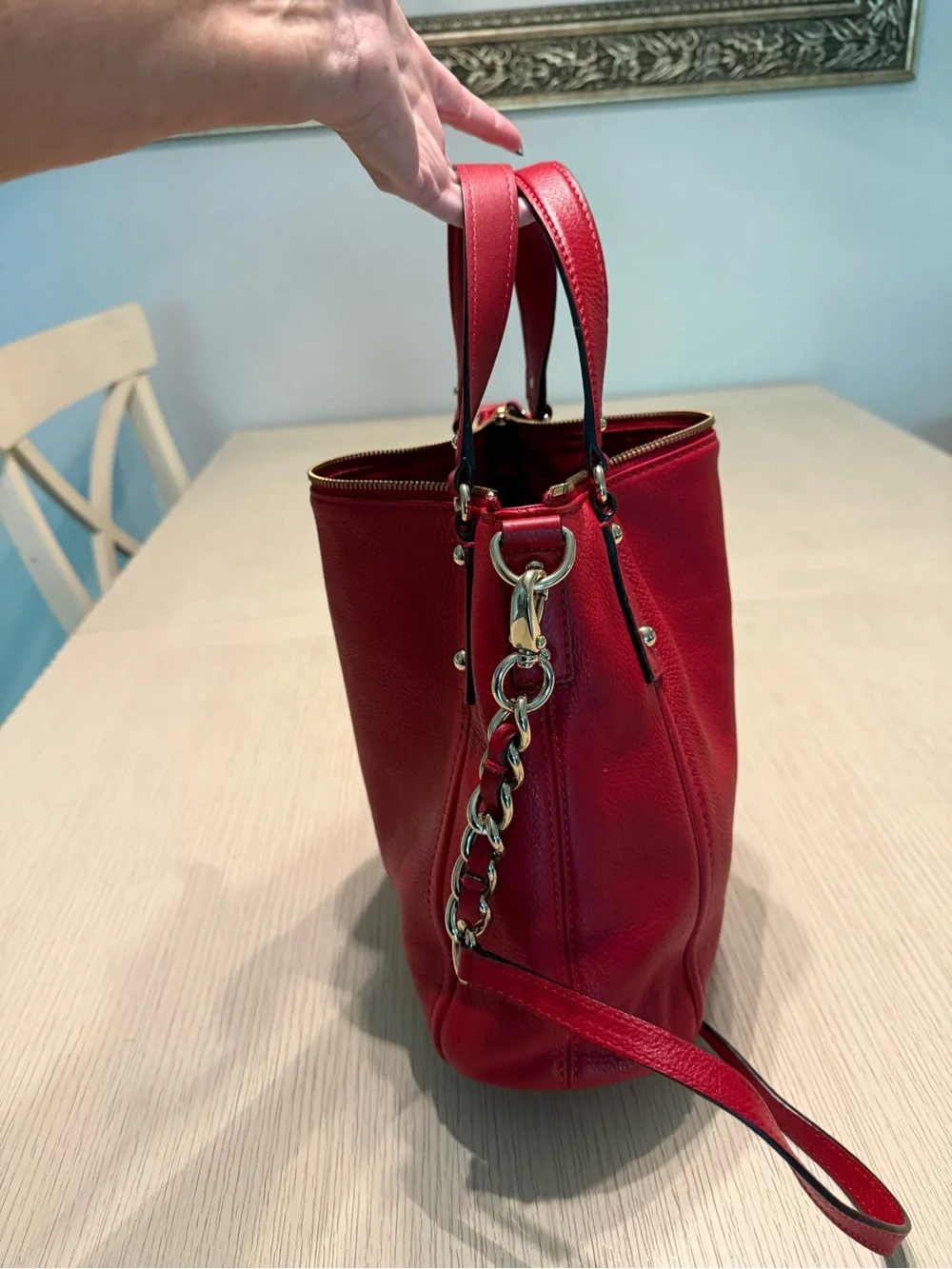 kate spade Red Leather Top-Handle Crossbody Satchel